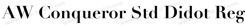 AW Conqueror Std Didot Regular字体转换